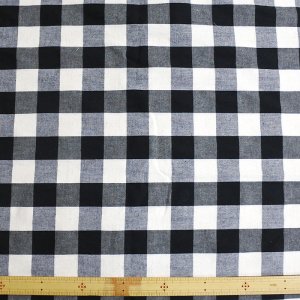 画像3: 白黒ブロックチェック【スモック】 手作りキット 作り方マニュアル付き 中厚手生地