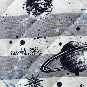 画像5: 《家庭科教材対応》宇宙柄 2色 キルティング生地【ナップサック】手作りキット 作り方マニュアル付き 小学校 家庭科 キット