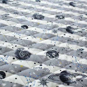 画像6: 《家庭科教材対応》宇宙柄 2色 キルティング生地【ナップサック】手作りキット 作り方マニュアル付き 小学校 家庭科 キット