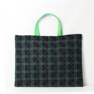 画像5: ●アウトレット サイズ変更不可●ブラックウォッチ(タータンチェック)【レッスンバッグ】手作りキット 作り方マニュアル付き 入園入学 手芸キット