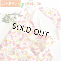 [夏休み 宿題]リボン＆ちょうちょ レッド/ブルー【国産おくるみ】ベビー 手作りキット 作り方マニュアル付き 5重ガーゼ フード付き