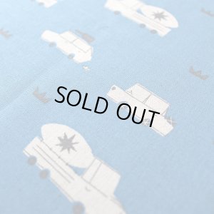 画像4: 車とダイナソー ブルー【お弁当袋】中厚手生地 手作りキット 作り方マニュアル付き 入園入学 2023年度春[n]