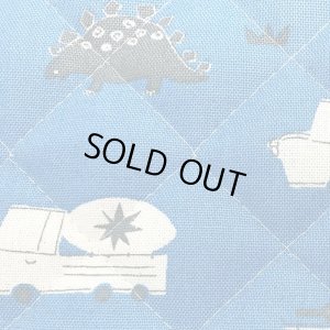 画像8: 車とダイナソー ブルー【体操服袋/ナップサック】中厚手生地 手作りキット 作り方マニュアル付き 入園入学 2023年度春[n]