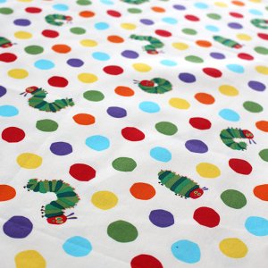 画像4: ●アウトレット サイズ変更不可●はらぺこあおむし みずたま◎底布付【体操服袋/ナップサック】 中厚手生地 材料セット 作り方マニュアル付き 入園入学 手芸キット[s]