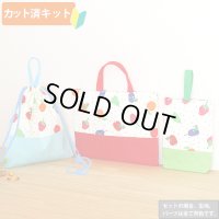 はらぺこあおむし ミニドット◎底布3枚付【入園・入学 3点セット】 材料セット 作り方マニュアル付き 入園入学 手芸キット[s]