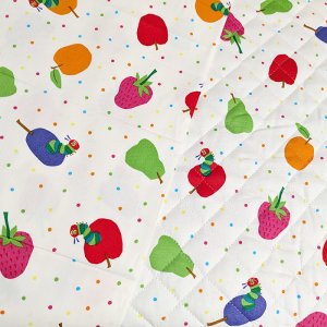 画像1: はらぺこあおむし ミニドット◎底布3枚付【入園・入学 3点セット】 材料セット 作り方マニュアル付き 入園入学 手芸キット[s]