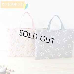 画像2: さくらんぼツイン ピンク【入園・入学 5点セット】 手作りキット 作り方マニュアル付き 入園入学 手芸キット