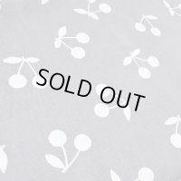 さくらんぼツイン グレー【ランチョンマット】手作りキット 作り方マニュアル付き 入園入学 2024年度春 中厚手生地[u]