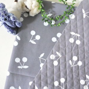 画像5: さくらんぼツイン グレー【移動ポケット】手作りキット 作り方マニュアル付き 入園入学 2025年度 学校 教材