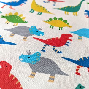 画像5: カラフルダイナソー【給食袋】中厚手生地 手作りキット 作り方マニュアル付き 入園入学 手芸キット[n]