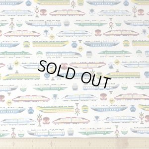 画像3: 電車だいすき!ベージュ【スモック】 手作りキット 作り方マニュアル付き 中厚手生地