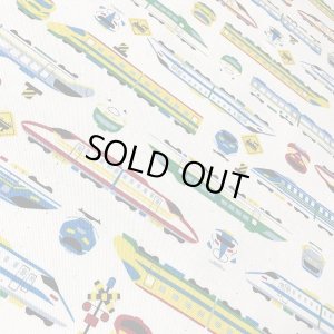 画像4: 電車だいすき!ベージュ【スモック】 手作りキット 作り方マニュアル付き 中厚手生地