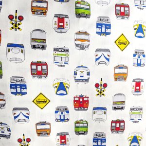 画像7: 電車フェイス◎底布付【シューズバッグ】 手作りキット 作り方マニュアル付き 入園入学 手芸キット[s]