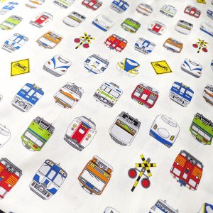 画像8: 電車フェイス◎底布付【シューズバッグ】 手作りキット 作り方マニュアル付き 入園入学 手芸キット[s]