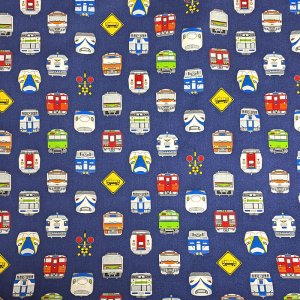 画像4: ネイビー電車のお顔【レッスンバッグ】 手作りキット 作り方マニュアル付き 入園入学 手芸キット