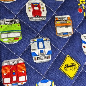 画像2: ネイビー電車のお顔【レッスンバッグ】 手作りキット 作り方マニュアル付き 入園入学 手芸キット