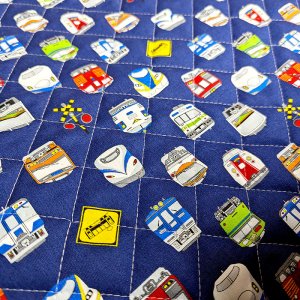 画像5: ネイビー電車のお顔【レッスンバッグ】 手作りキット 作り方マニュアル付き 入園入学 手芸キット