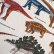画像4: 恐竜の図鑑 サンドベージュ【スモック】 手作りキット 作り方マニュアル付き 中厚手生地