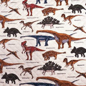 画像3: 《家庭科教材対応》恐竜の図鑑 サンドベージュ キルティング生地【ナップサック】手作りキット 作り方マニュアル付き 小学校 家庭科 キット