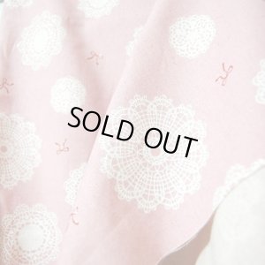 画像4: ●アウトレット サイズ変更不可●リボン&ドイリー ピンク【給食袋】手作りキット 作り方マニュアル付き 入園入学 手芸キット 中厚手生地