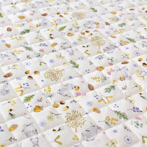 画像4: どんぐりウサギ◎底布付【シューズバッグ】 手作りキット 作り方マニュアル付き 入園入学 手芸キット[s]