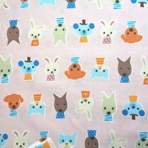 画像4: ●アウトレット サイズ変更不可●動物フレンズ ピンク【入園・入学 5点セット】手作りキット 作り方マニュアル付き 入園入学 手芸キット キルティング生地 プライスOFF