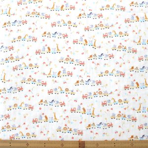 画像8: どうぶつトロッコ【丸型スタイ】【くるくるスタイ】【ハンカチスタイ】ベビー 材料セット 作り方マニュアル付き ダブルガーゼ 国産