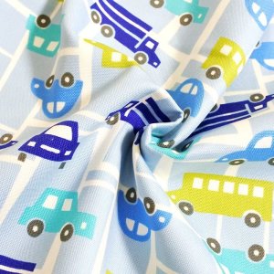 画像3: ●アウトレット サイズ変更不可●ドライブマップ ブルー【給食袋】手作りキット 作り方マニュアル付き 入園入学 手芸キット 中厚手生地