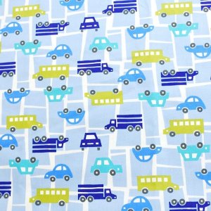 画像4: ●アウトレット サイズ変更不可●ドライブマップ ブルー【給食袋】手作りキット 作り方マニュアル付き 入園入学 手芸キット 中厚手生地