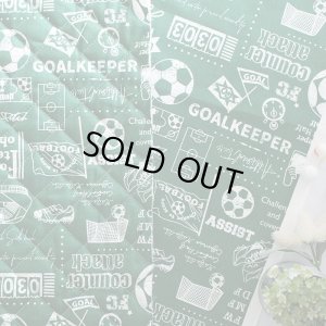 画像5: ★在庫限り サイズオーダー不可★フットボール グリーン【体操服袋/ナップサック】手作りキット 作り方マニュアル付き 入園入学 2023年度春 中厚手生地