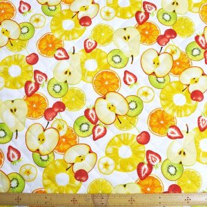 画像4: 《家庭科教材対応》フルーツパーラー キルティング【ナップサック】手作りキット 作り方マニュアル付き 入園入学 2025年度春