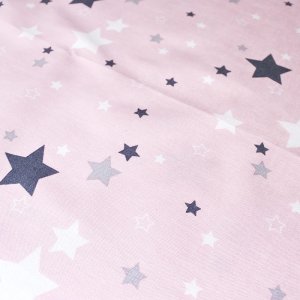 画像9: キラキラの星空 グレー/ピンク【くるくるスタイ】ベビー 手作りキット 作り方マニュアル付き シーチング