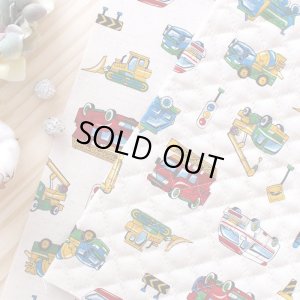 画像7: ●アウトレット サイズ変更不可●カラフル はたらく車◎底布付【レッスンバッグ】手作りキット キルティング【A】