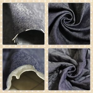 画像2: インディゴ・デニム【お弁当袋】中厚手生地 手作りキット 作り方マニュアル付き 入園入学 2025年度春