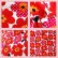 画像6: 北欧のお花 赤/青/黒 入園入学 5点セット 手作りキット 作り方マニュアル付き 材料セット