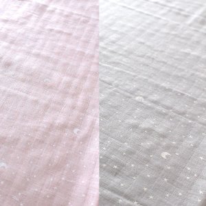 画像4: 星と月【国産おくるみ】ベビー 手作りキット 作り方マニュアル付き 5重ガーゼ フード付き