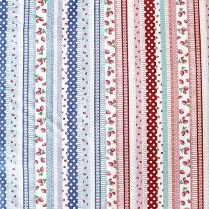 画像5: 《即納》★サンプル品(完成品)販売★いちごのストライプ2色【シューズバッグ】【給食袋】