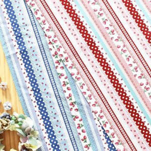 画像7: 《即納》★サンプル品(完成品)販売★いちごのストライプ2色【シューズバッグ】【給食袋】