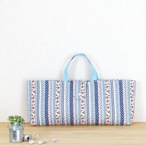 画像3: 《即納》★サンプル品(完成品)販売★いちごのストライプ2色【シューズバッグ】【給食袋】