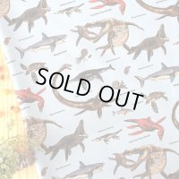 古代の海竜たち【キッズエプロン&三角巾】Mサイズ 手作りキット 作り方マニュアル付き 入園入学 手芸キット