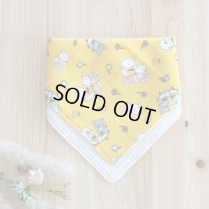 画像4: こぐまちゃん イエロー【丸型スタイ】【くるくるスタイ】【ハンカチスタイ】ベビー 材料セット 作り方マニュアル付き ダブルガーゼ 国産