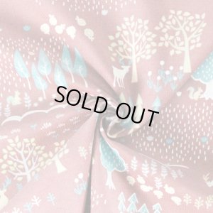 画像4: 北欧の森と動物 グレイッシュブルー/スモークピンク【キッズ安全ネックウォーマー】マフラー スヌード 手作りキット 作り方マニュアル付き コーデュロイ/ボア