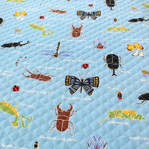 画像4: 虫たちの世界 ブルー【シューズバッグ】 手作りキット 作り方マニュアル付き 入園入学 手芸キット