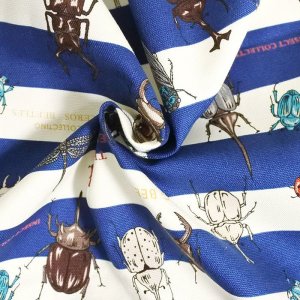 画像3: 昆虫ワールド ネイビーのボーダー【移動ポケット】手作りキット 作り方マニュアル付き 入園入学 2025年度 学校 教材