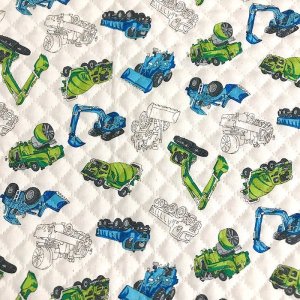 画像4: ●アウトレット サイズ変更不可●かっこいい工事車両◎底布付【シューズバッグ】手作りキット 作り方マニュアル付き 入園入学[s]