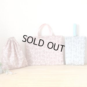 画像3: チェリー くすみカラー2色【レッスンバッグ】 手作りキット 作り方マニュアル付き 入園入学 手芸キット