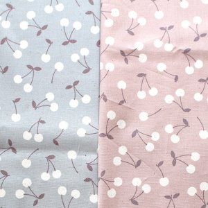 画像3: チェリー くすみカラー2色【体操服袋/ナップサック】 中厚手生地 手作りキット 作り方マニュアル付き 入園入学 手芸キット