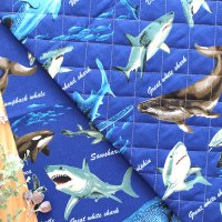 クジラとサメ ネイビー【入園・入学 3点セット】 手作りキット 作り方マニュアル付き 入園入学 手芸キット[n]