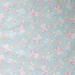 画像4: 《即納》★サンプル品(完成品)販売★キャンディくまちゃん ブルー 【給食袋】