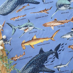 画像5: マニアックなおさかな【ランチョンマット】中厚手生地 手作りキット 作り方マニュアル付き 入園入学 手芸キット[u]